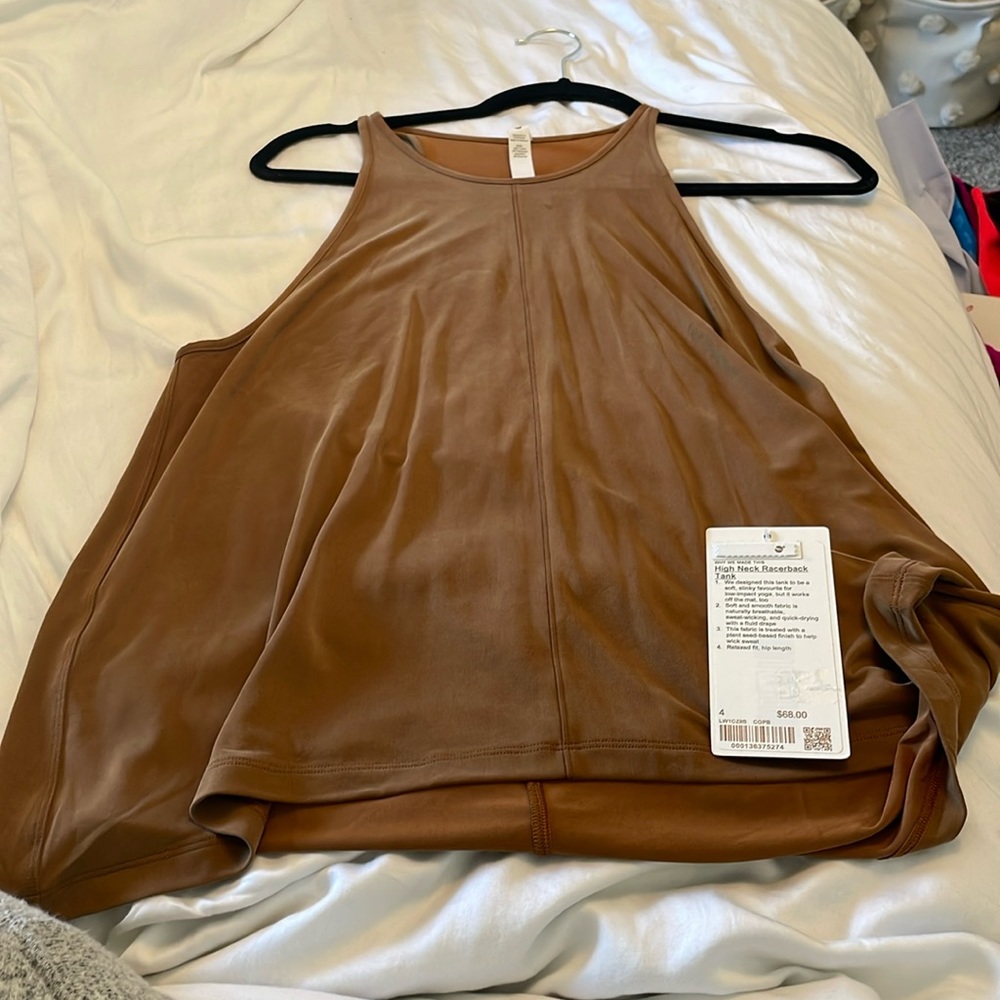 Lululemon high neck racer back tank size 4
